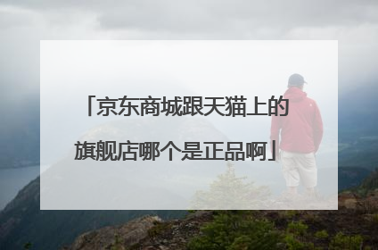 京东商城跟天猫上的旗舰店哪个是正品啊