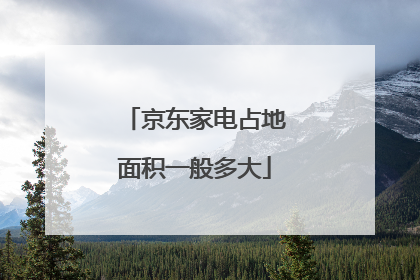 京东家电占地面积一般多大