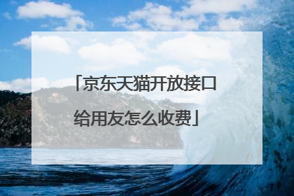 京东天猫开放接口给用友怎么收费
