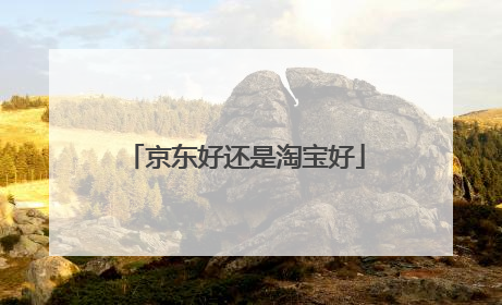 京东好还是淘宝好