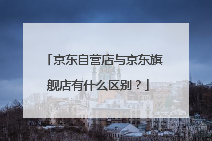 京东自营店与京东旗舰店有什么区别?