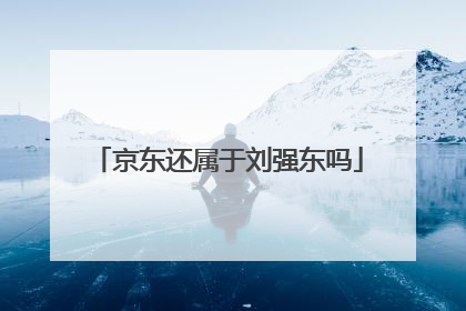 京东还属于刘强东吗
