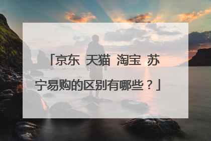 京东 天猫 淘宝 苏宁易购的区别有哪些?