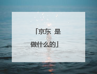 京东 是做什么的
