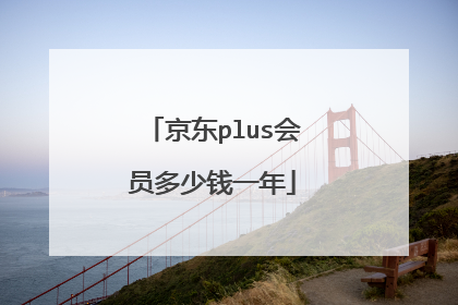 京东plus会员多少钱一年
