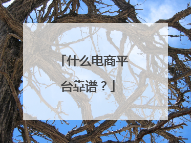 什么电商平台靠谱?