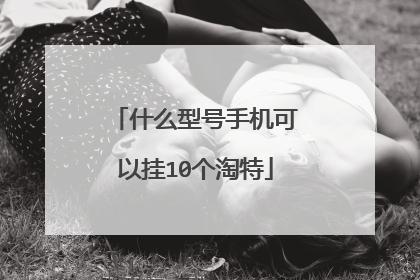 什么型号手机可以挂10个淘特
