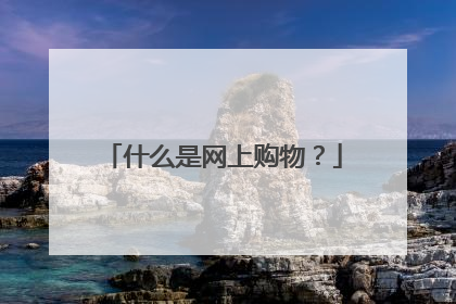 什么是网上购物？