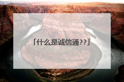 什么是诚信通??