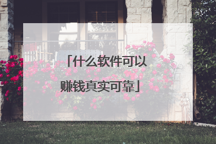 什么软件可以赚钱真实可靠