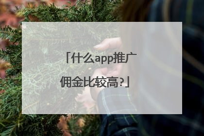 什么app推广佣金比较高?