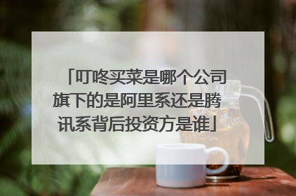 叮咚买菜是哪个公司旗下的是阿里系还是腾讯系背后投资方是谁