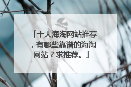 十大海淘网站推荐,有哪些靠谱的海淘网站?求推荐。