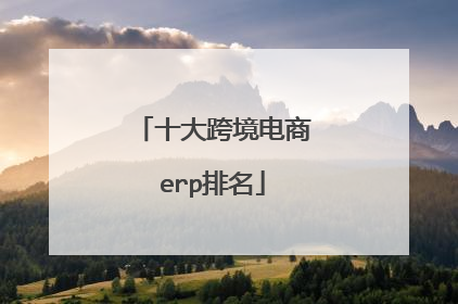 十大跨境电商erp排名