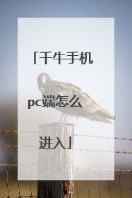 千牛手机pc端怎么进入