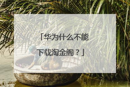 华为什么不能下载淘金阁?