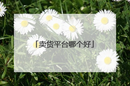 卖货平台哪个好