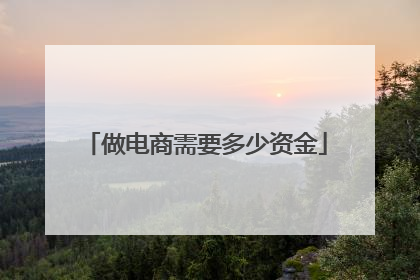 做电商需要多少资金
