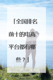 全国排名前十的电商平台都有哪些?