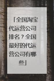 全国淘宝代运营公司排名?全国最好的代运营公司有哪些