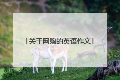 关于网购的英语作文