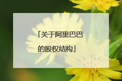 关于阿里巴巴的股权结构