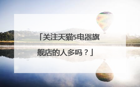 关注天猫5电器旗舰店的人多吗?