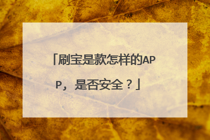 刷宝是款怎样的APP, 是否安全?