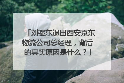 刘强东退出西安京东物流公司总经理,背后的真实原因是什么?