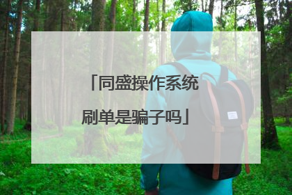 同盛操作系统刷单是骗子吗
