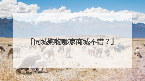 同城购物哪家商城不错?