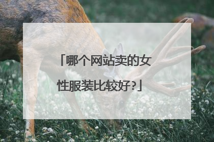哪个网站卖的女性服装比较好?
