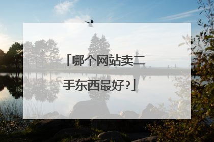 哪个网站卖二手东西最好?