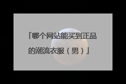 哪个网站能买到正品的潮流衣服(男)