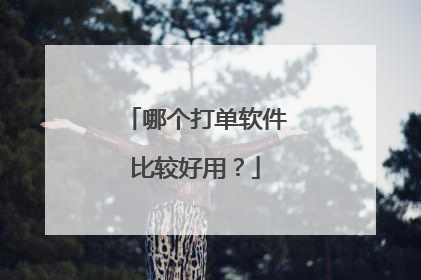 哪个打单软件比较好用？