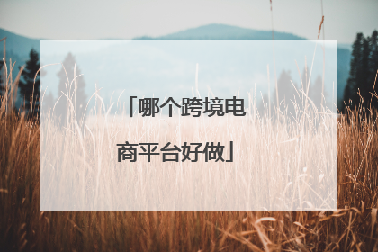 哪个跨境电商平台好做