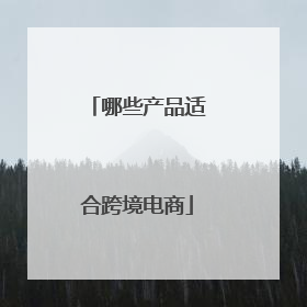 哪些产品适合跨境电商