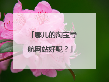 哪儿的淘宝导航网站好呢?