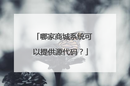 哪家商城系统可以提供源代码?