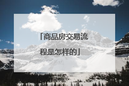 商品房交易流程是怎样的