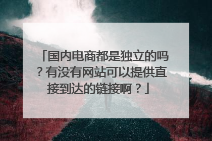 国内电商都是独立的吗?有没有网站可以提供直接到达的链接啊?