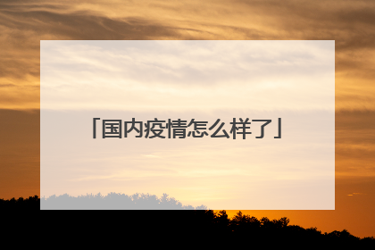 国内疫情怎么样了