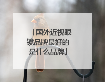 国外近视眼镜品牌最好的是什么品牌