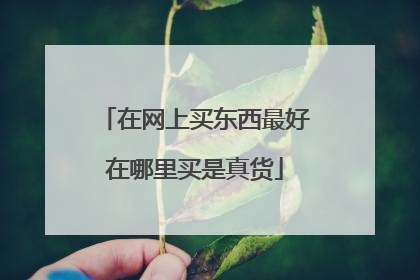 在网上买东西最好在哪里买是真货