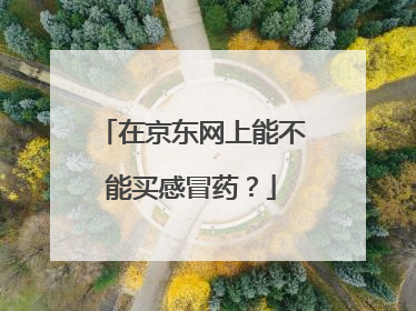 在京东网上能不能买感冒药？