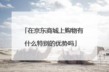 在京东商城上购物有什么特别的优势吗