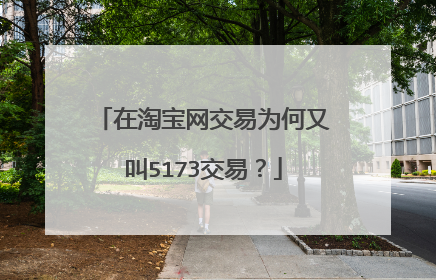 在淘宝网交易为何又叫5173交易?