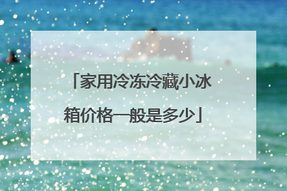 家用冷冻冷藏小冰箱价格一般是多少