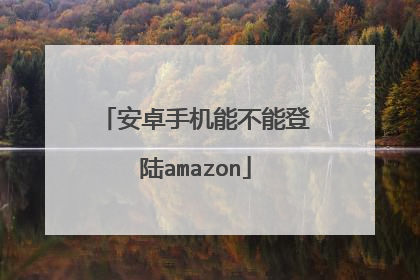 安卓手机能不能登陆amazon
