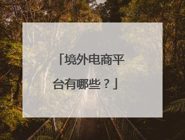 境外电商平台有哪些?